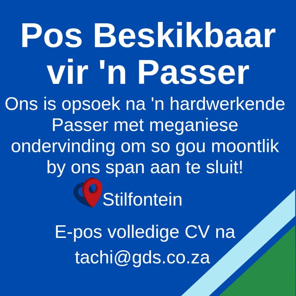 Klerksdorp vacancy turner