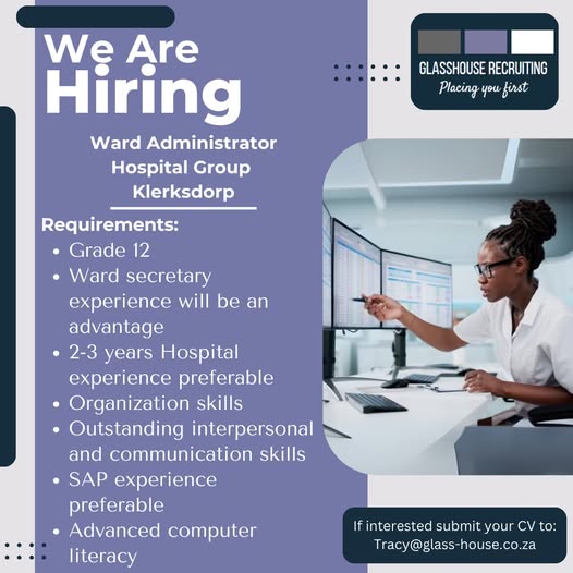Ward Administrator Klerksdorp