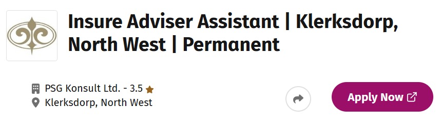 Insure Adviser Assistant | Klerksdorp