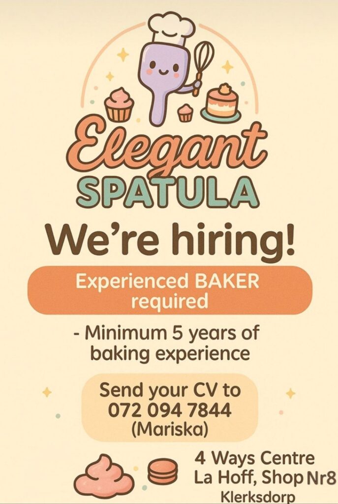 Experienced Baker - Klerksdorp