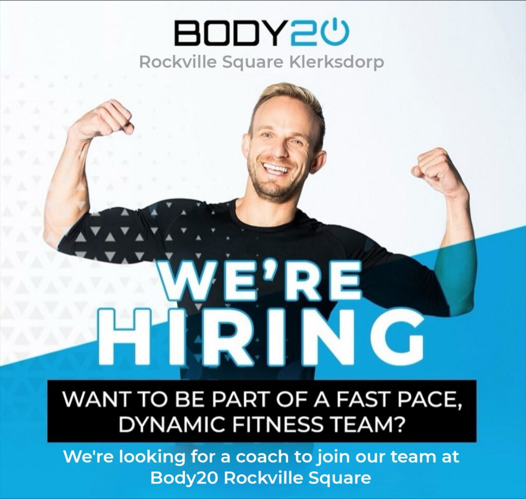 coach personal trainer vacancy klerksdorp