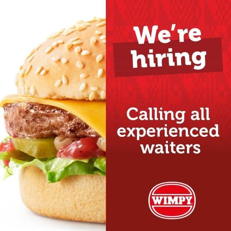 experienced waiters vacancy klerksdorp