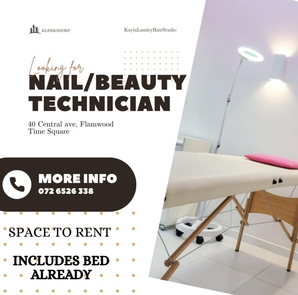 Nail and beauty technician vacancy klerksdorp