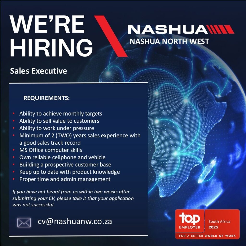 Sales Executive - Klerksdorp