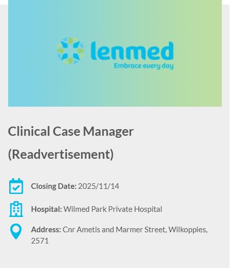 clinical case manager vacancy klerksdorp