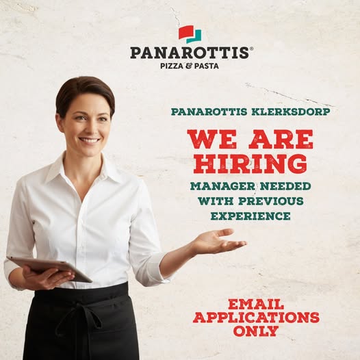 restaurant manager vacancy klerksdorp