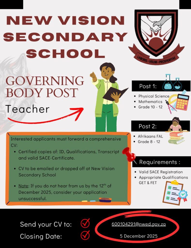 teachers vacancies klerksdorp