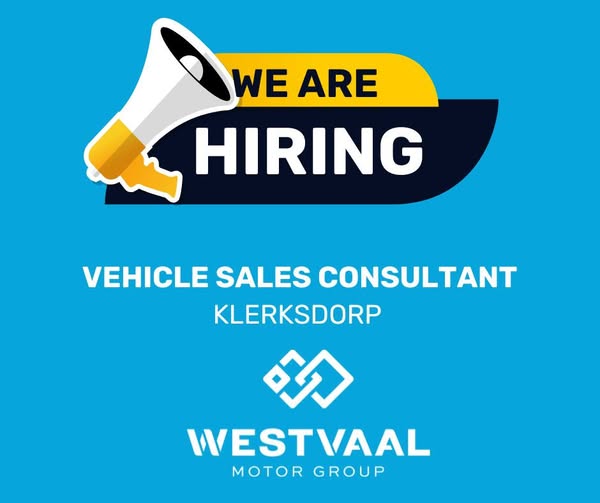 vehicle sales consultant vacacny klerkdorp westvaal