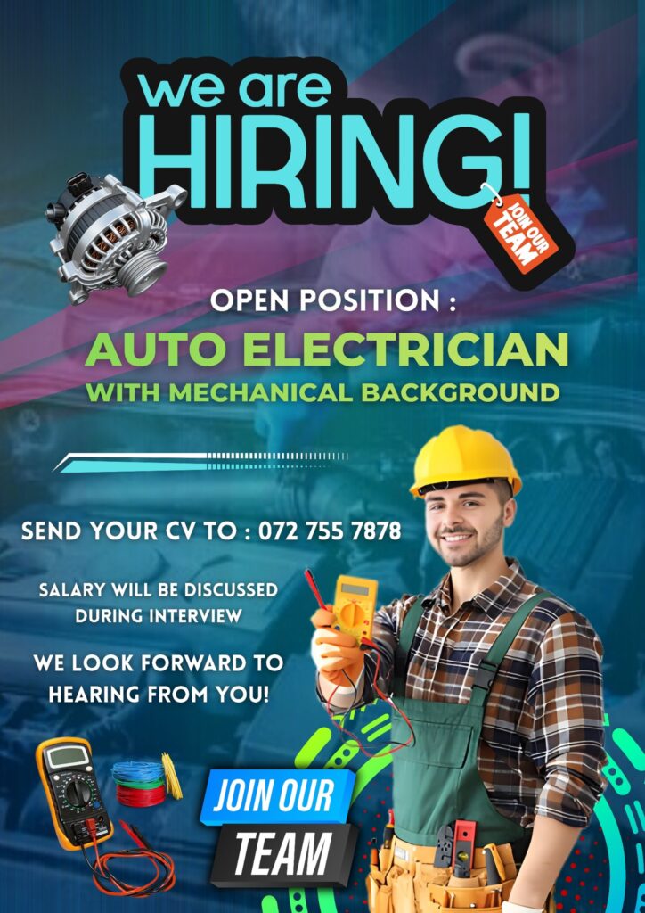 auto electrician vacacny klerksdorp
