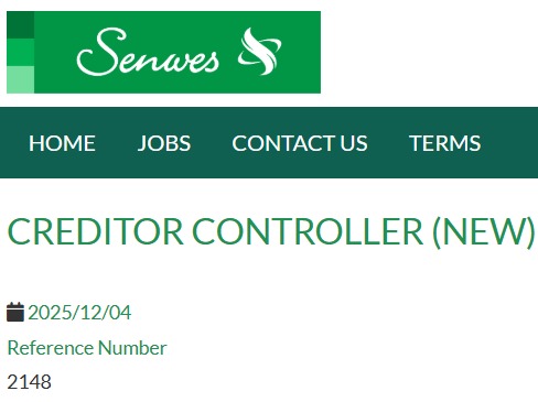 credit controller vacancy klerksdorp