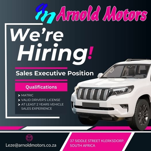 sales executive vacancy klerksdorp