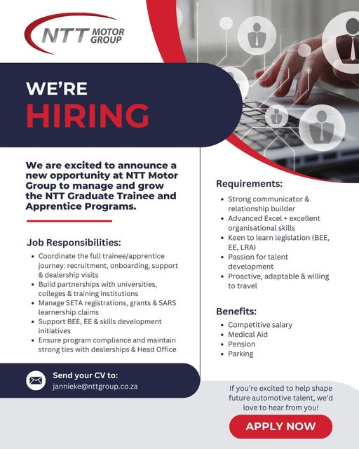 talent development manager vacancy klerksdorp