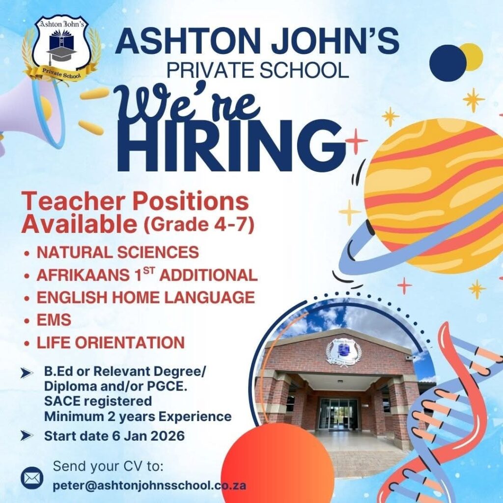 teacher vacancies klerksdorp