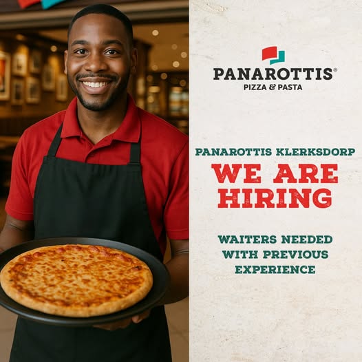 waiter vacancy klerksdorp
