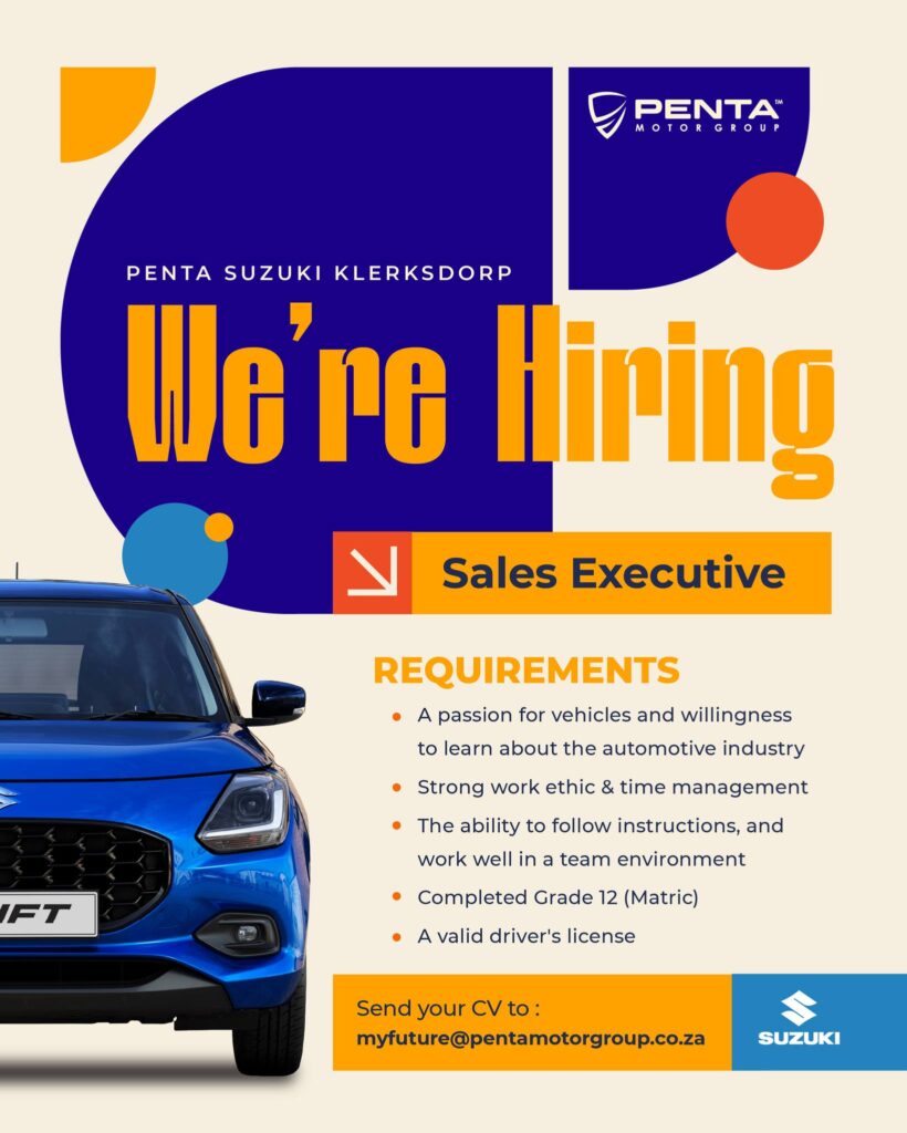 Sales Executive klerksdorp vacancy
