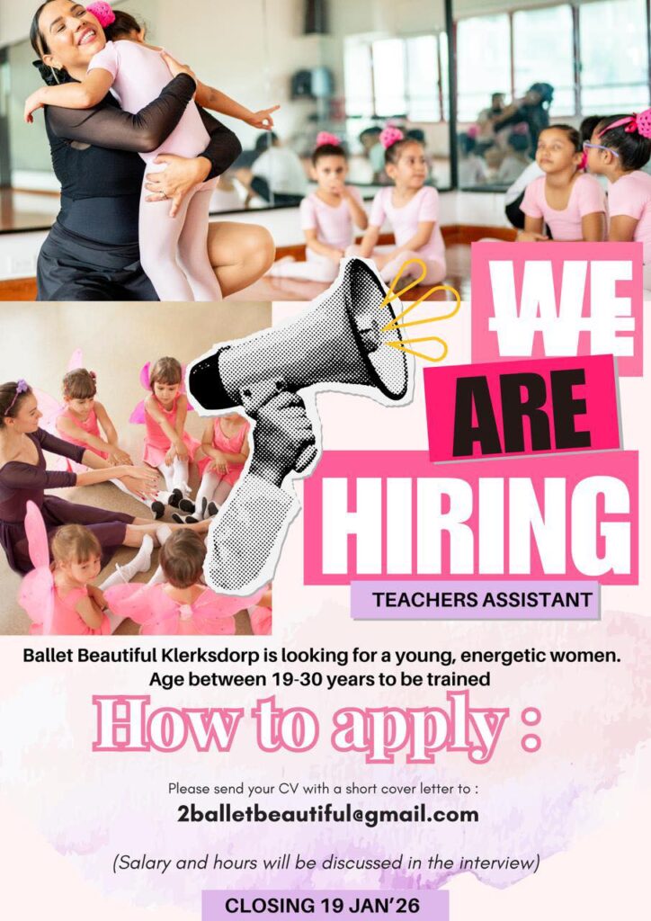 Teacher's assistant vacancy klerksdorp