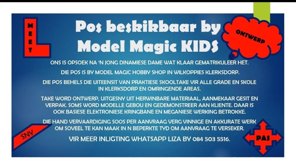 junior practical assistant klerksdorp vacancy