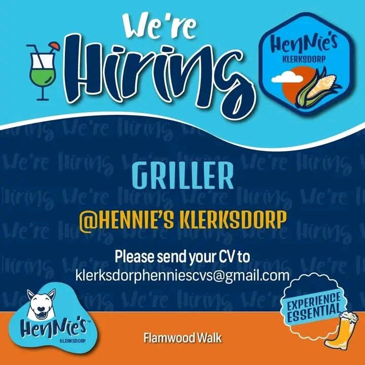 griller vacancy klerksdorp