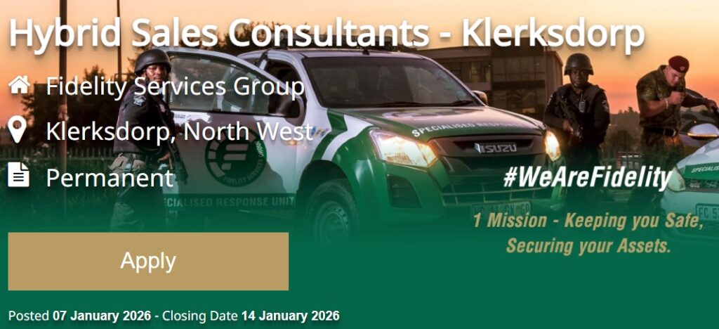 Hybrid Sales Consultants - Klerksdorp vacancy
