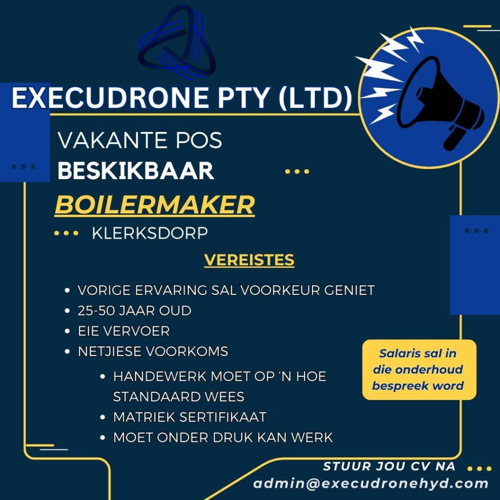 Boilermaker - Klerksdorp vacancy