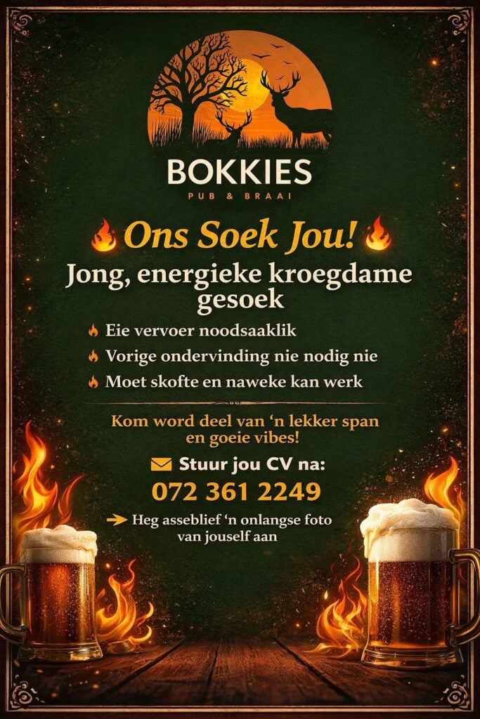 Bar Staff - Klerksdorp vacancy