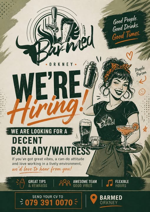 Barlady / Waitress - Orkney klerksdorp vacancy
