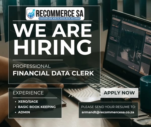 Financial Data Clerk - Klerksdorp vacancy