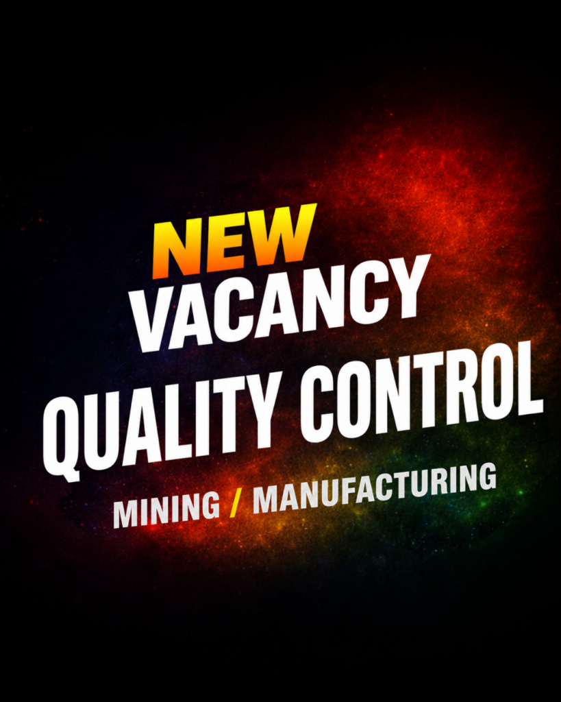 Quality Control Officer vacancy Klerksdorp