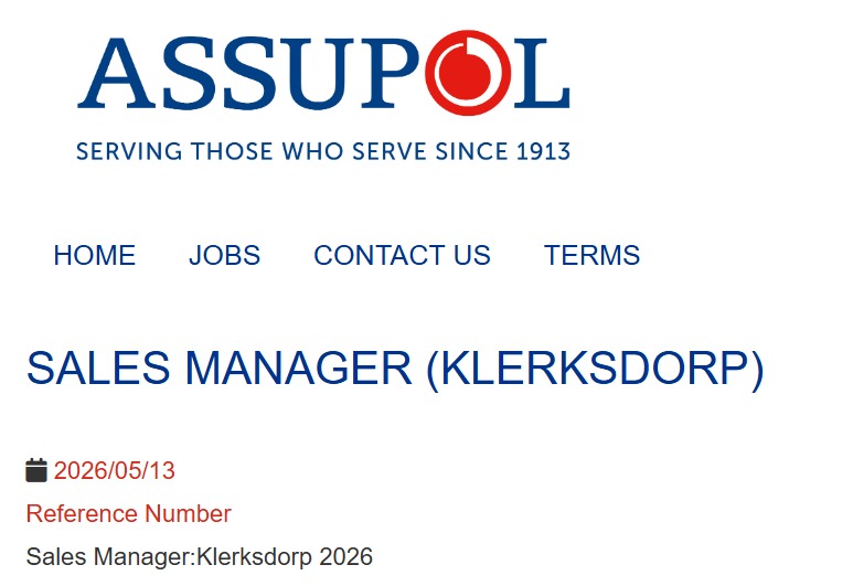 Sales Manager - Klerksdorp vacancy